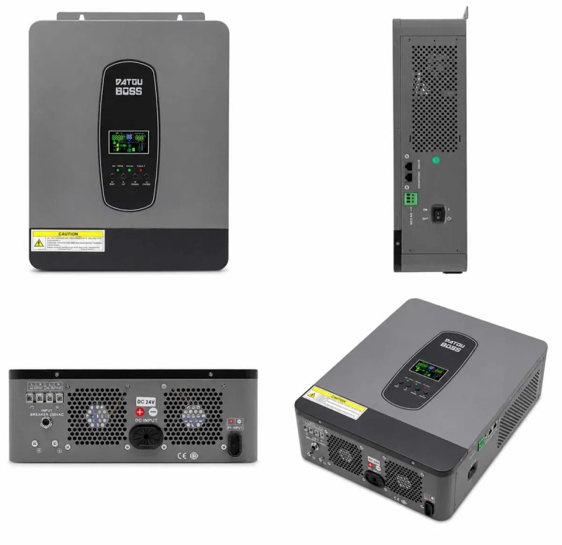 Інвертор гібридний MPPT DATOUBOSS і PowMr Solar 12-24V 1000-2000W, 24V 3000-4200W, 48V 6200-10000W, 15000W. LiFePO4, Панелі 550 і 350Вт Wi-Fi модуль — фото 2
