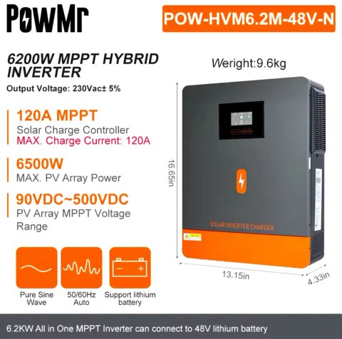 Инвертор гибридный PowMr EaSun все модели