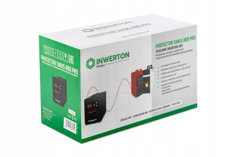 Інвертор INWERTON polska 800W ДЖБ ИБП Инвертор для котла Безперебойник — фото 6