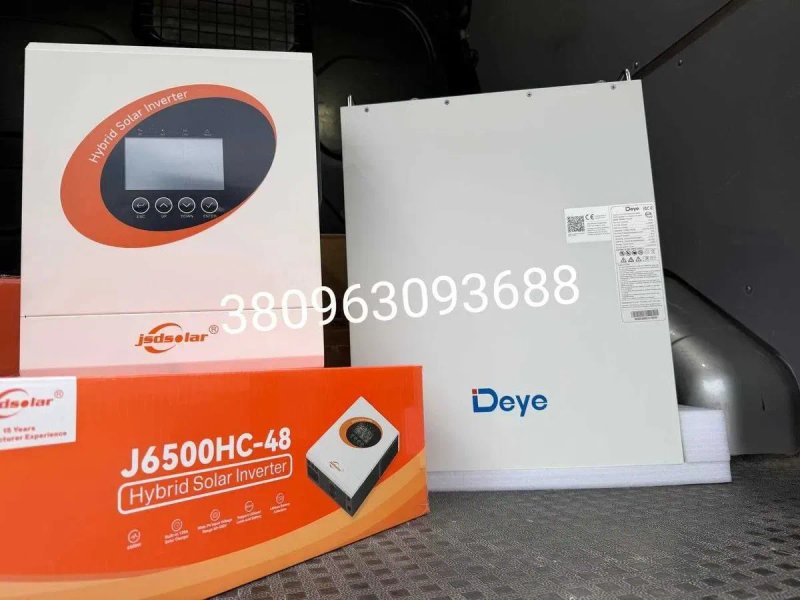 Інвертор JSDSOLAR J6500HC 6.5KW + акумулятор DEYE SE-G5.1Pro-B Battery Module: 51.2V 100AH - 5.12KWH — фото 3