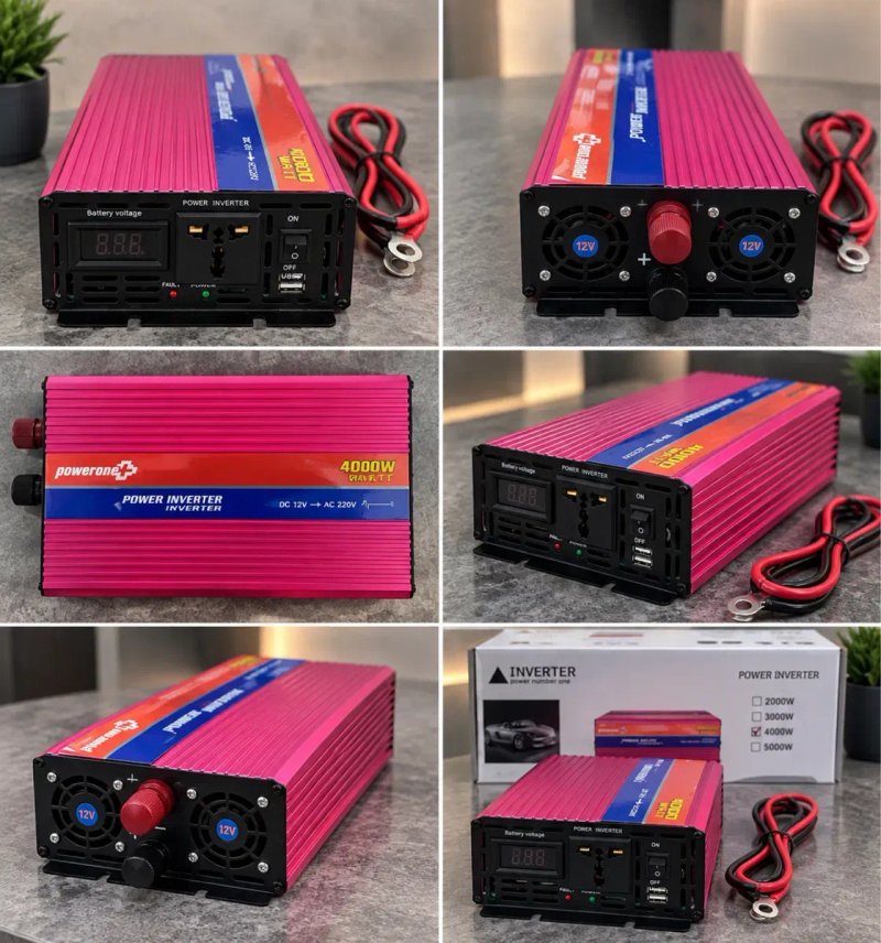 Инвертор/ преобразователь тока, 12v-220v 4000 с ПЛАВНЫМ ПУСКОМ. Дешево — фото 2