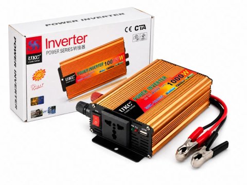 Інвертор UKC SSK-1000W 24V–220V, перетворювач напруги 1000 Вт з USB