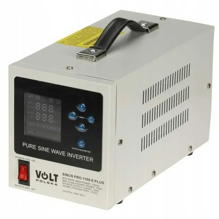 Інвертор Volt Polska 1100W Для акумуляторів LiFePo4/AGM/GEL. ДЖБ ИБП. Инвертор з підтримкою LFP4 залізофосфатних АКБ. — фото 7
