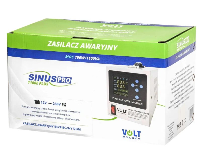 Інвертор Volt Polska 1100W Для акумуляторів LiFePo4/AGM/GEL. ДЖБ ИБП. Инвертор з підтримкою LFP4 залізофосфатних АКБ. — фото 8