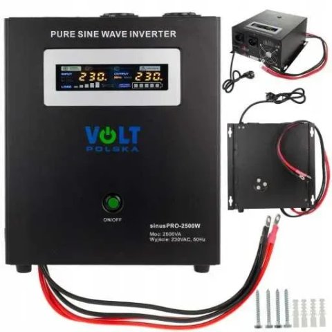 Інвертор Volt Polska 2500W 24V ДЖБ ИБП Чистий синус. Беcперебойник. Инвертор