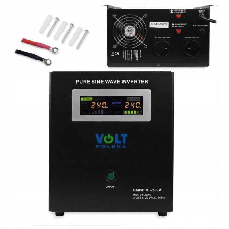 Інвертор Volt Polska 2500W 24V ДЖБ ИБП Чистий синус. Беcперебойник. Инвертор — фото 5