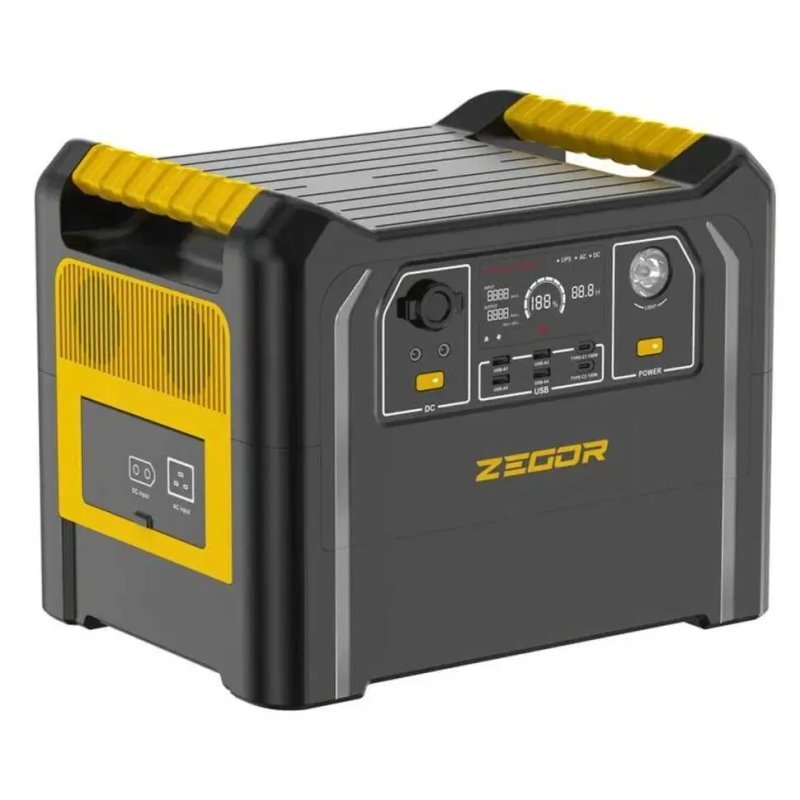Инверторная аккумуляторная зарядная станция 2.4 кВт Zegor YC2400 TURBO 2400Вт, Пиковая мощность 4800Вт, LiFePO4, Чистая синусоида — фото 2