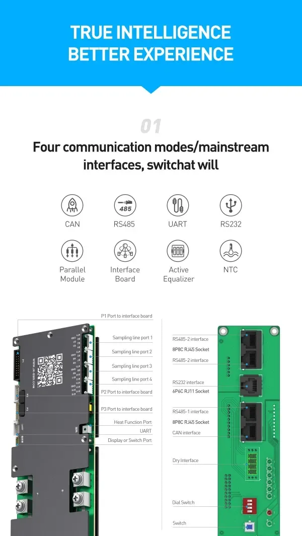 Інверторні BMS JK-PB2A16S20P V19, 200А/350А, балансування 2А, 16s, БМС акумулятор — фото 5