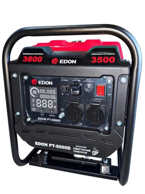 Інверторний бензиновий генератор EDON PT-5000D 3,5/3,8 кВт