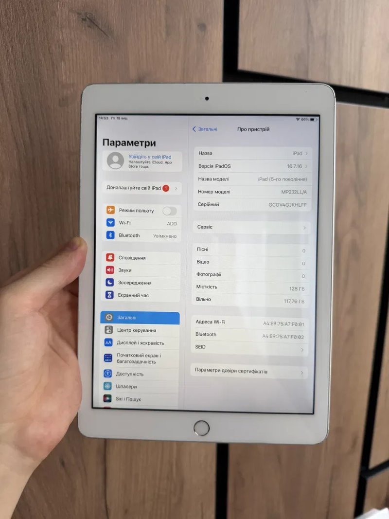 iPad 5 2017 128gb Wi-Fi — фото 2