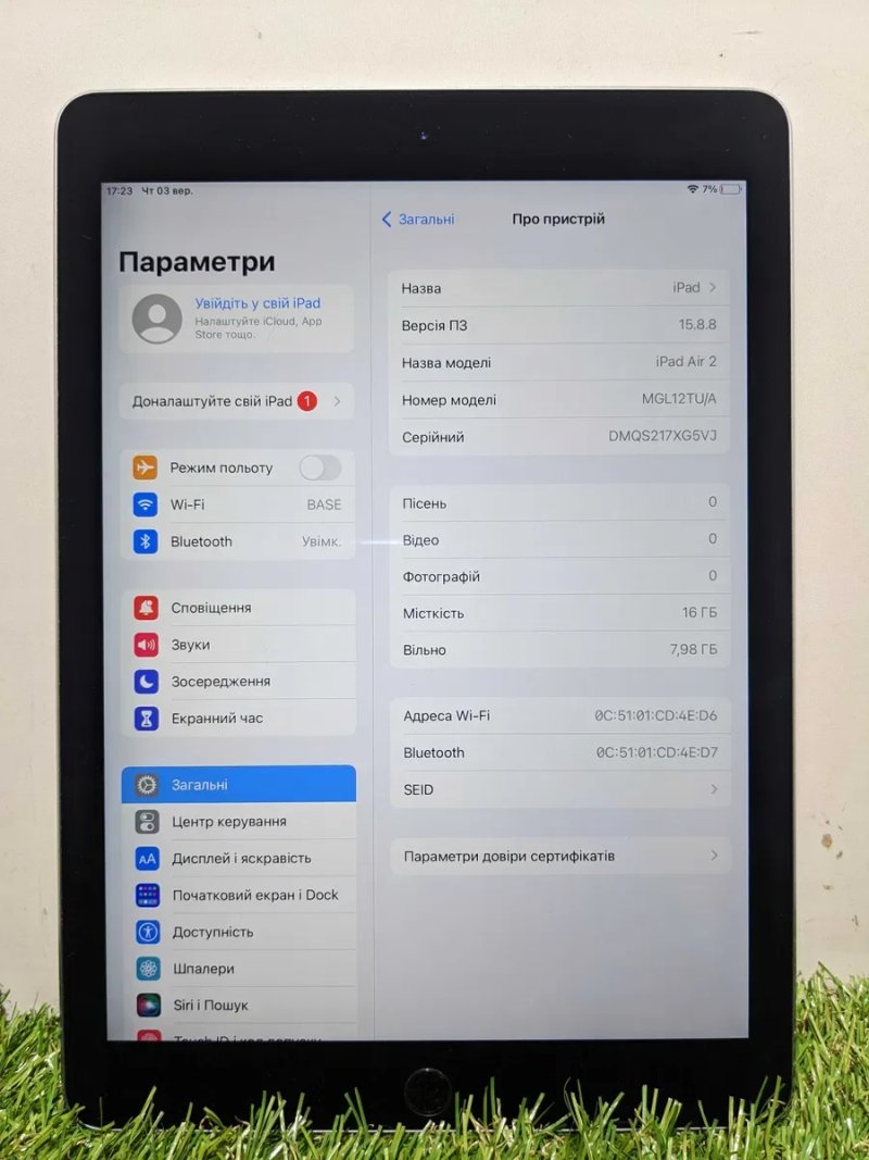 iPad Air 2 (16 GB / АКБ 100% / Retina) Гарантія! — фото 2