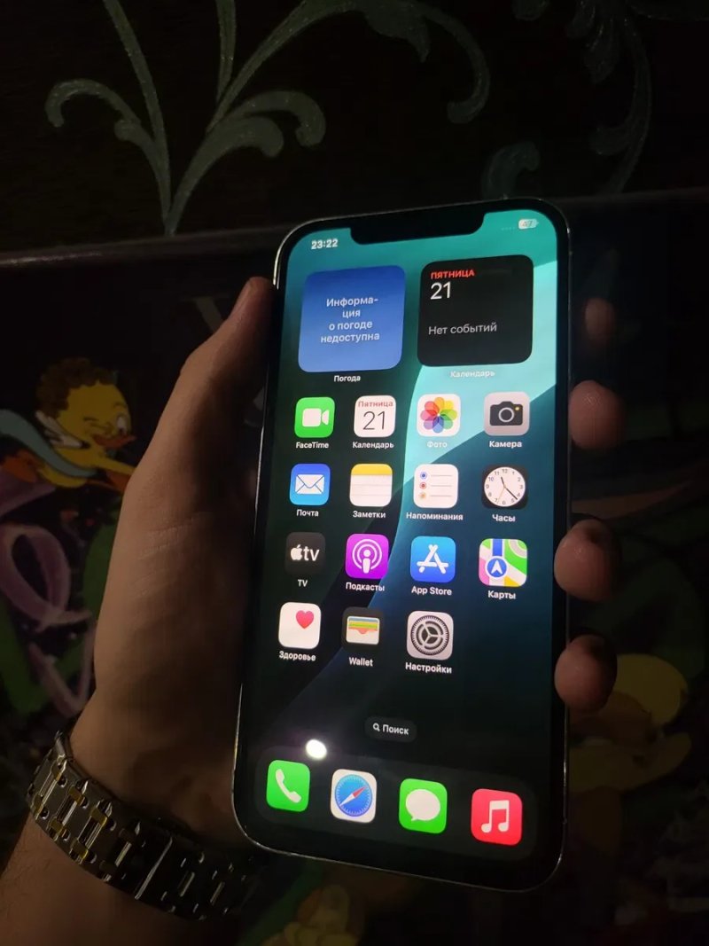 Iphone 12 Pro Max Silver 128gb 100% акб — фото 2