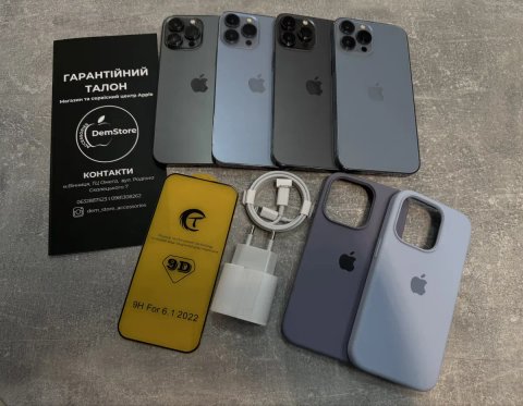 iPhone 13 Pro Max 128/256gb Silver/Graphite/Sierra Blue/Gold/Green + Гарантія Магазин