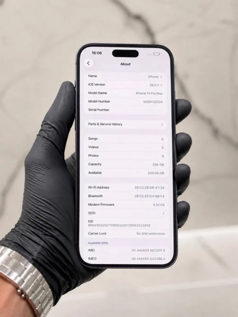 IPhone 14 Pro Max 256 GB Neverlock , Фізична Сім (Без icloud , без пароля,без блокувань) — фото 6