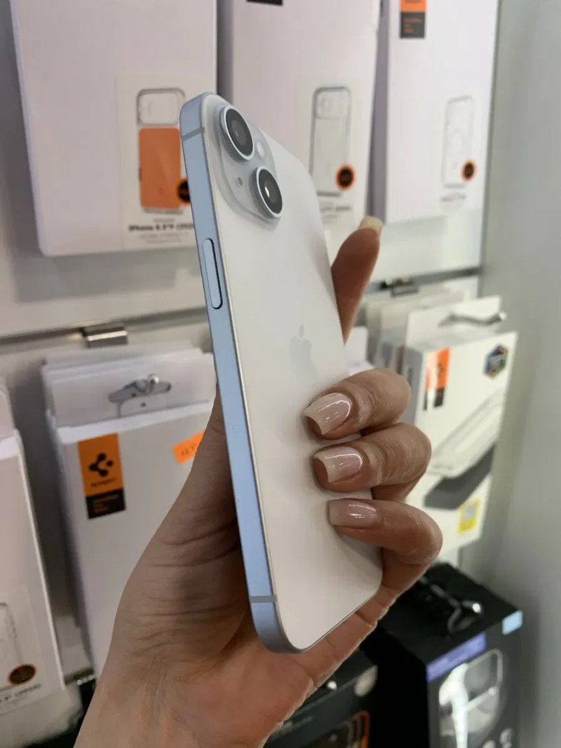iPhone 15 128Gb white - АКБ 91%, стан 5. Фізична сім — фото 4