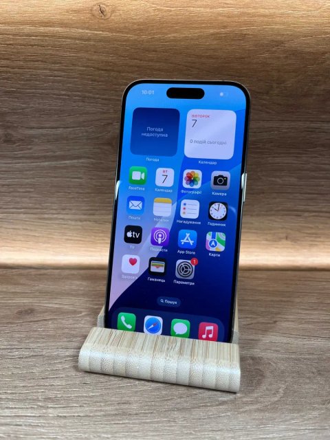 iPhone 15 Pro 128 Natural !! АКБ: 89% !! №: 3829 !! СТАН ГАРНИЙ !!! З США !! Айфон купити оригінал !!