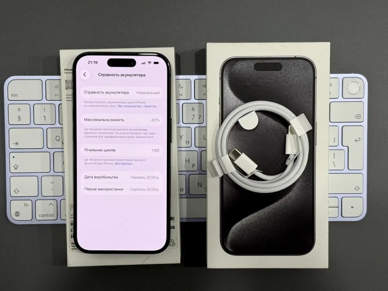 iPhone 15 Pro 128GB Black Titanium Neverlock e-SIM Neverlock (без ремонтів) — фото 6