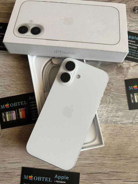 iPhone 16 128gb new e sim новий акб 100%