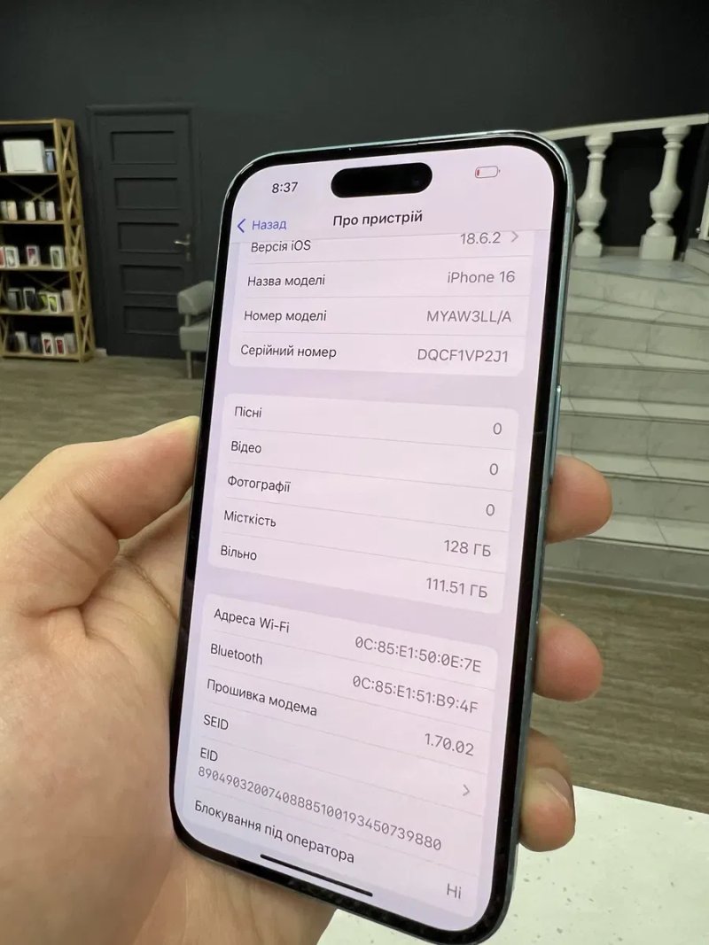 iPhone 16 128gb Teal Neverlock з Гарантією / від Магазину! — фото 6