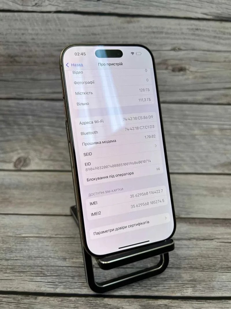 IPhone 16 pro gold 128gb!!! NEVERLOCK!! З США!! 100% оригільна — фото 2