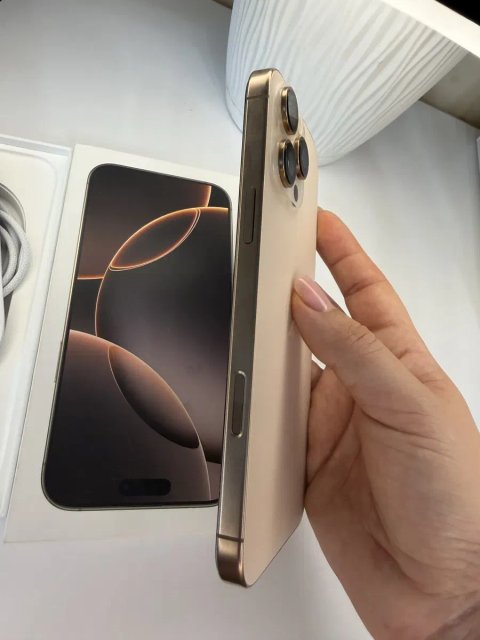 Iphone 16 pro max 512gb NEVERLOCK Desert Titanium (Пустынный титан) фізичка сімкарта + esim повністю робочий без ремонтів