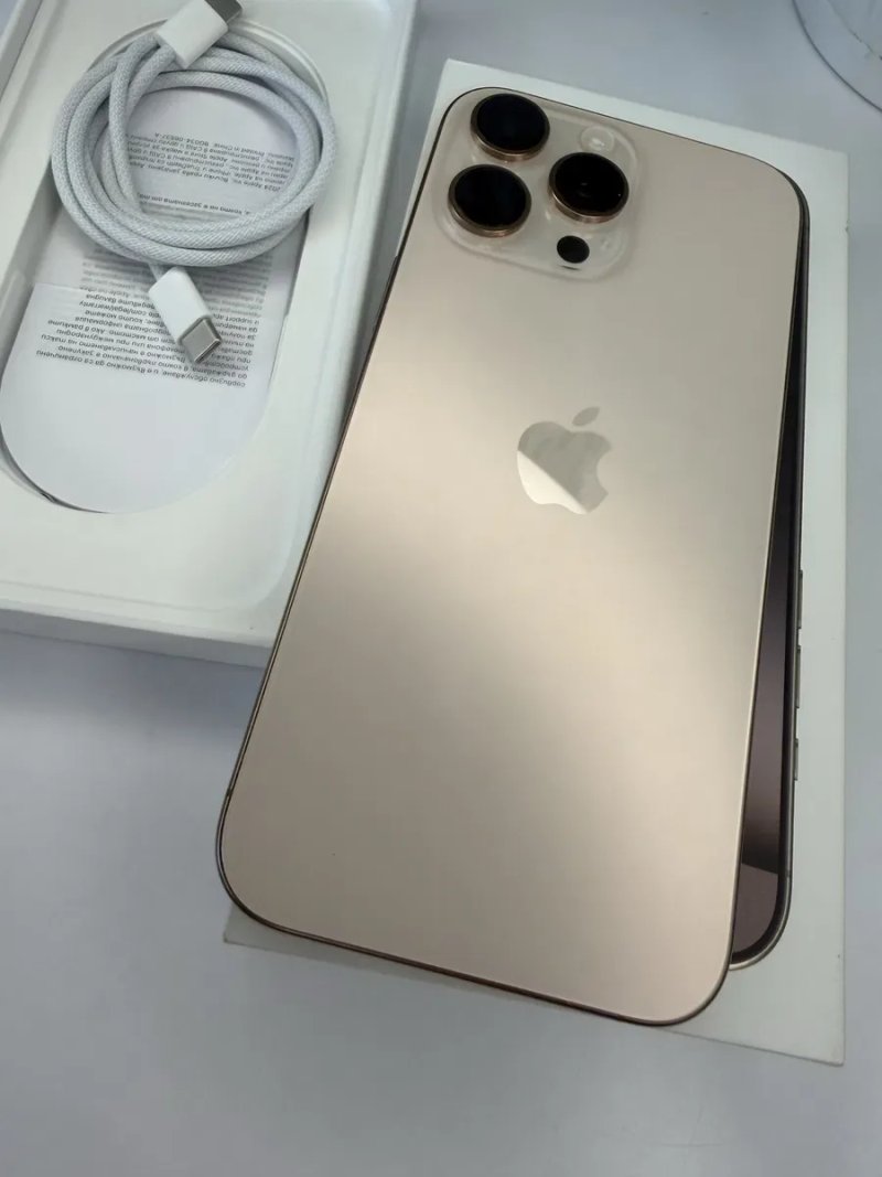 Iphone 16 pro max 512gb NEVERLOCK Desert Titanium (Пустынный титан) фізичка сімкарта + esim повністю робочий без ремонтів — фото 3