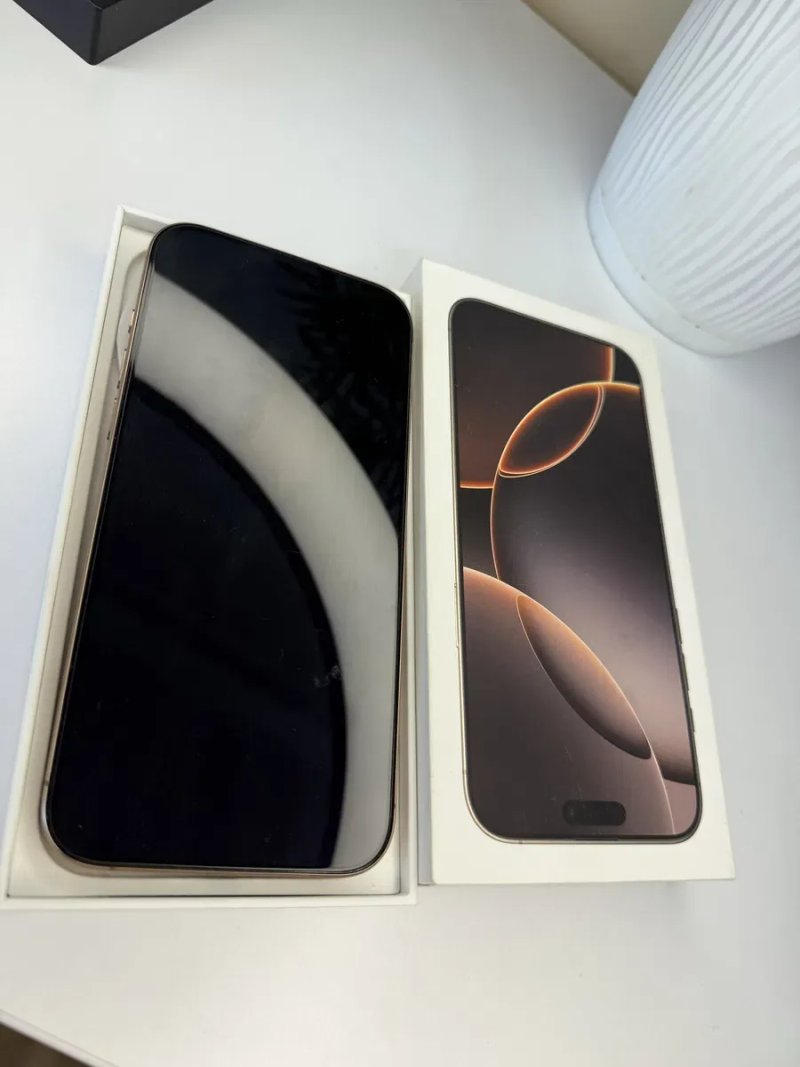 Iphone 16 pro max 512gb NEVERLOCK Desert Titanium (Пустынный титан) фізичка сімкарта + esim повністю робочий без ремонтів — фото 6