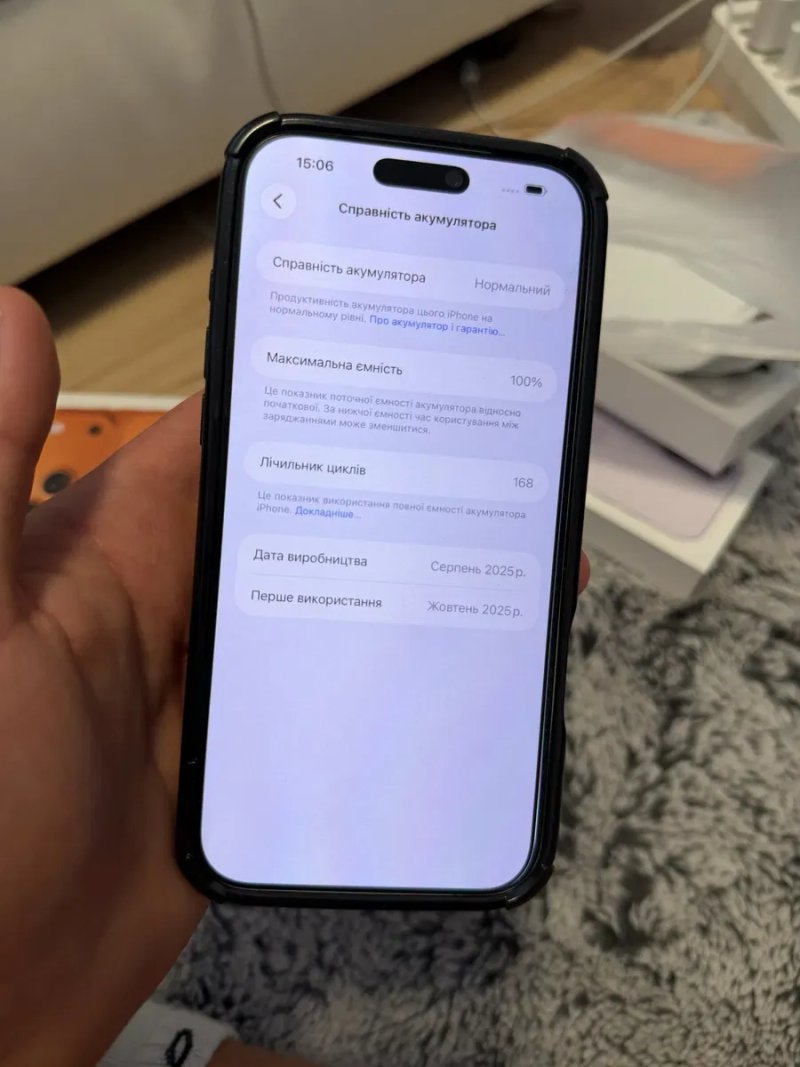 Iphone 17 pro max  256gb silver як новий 100% батарея — фото 8
