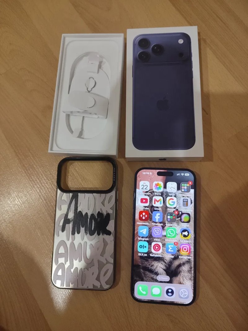 iPhone 17 Pro Max 256Gb Синий,Стан НОВОГО,39 циклів зарядки — фото 2