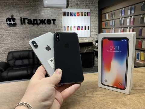 iPhone X 64GB (Silver / Space Gray) Neverlock. Гарантія !
