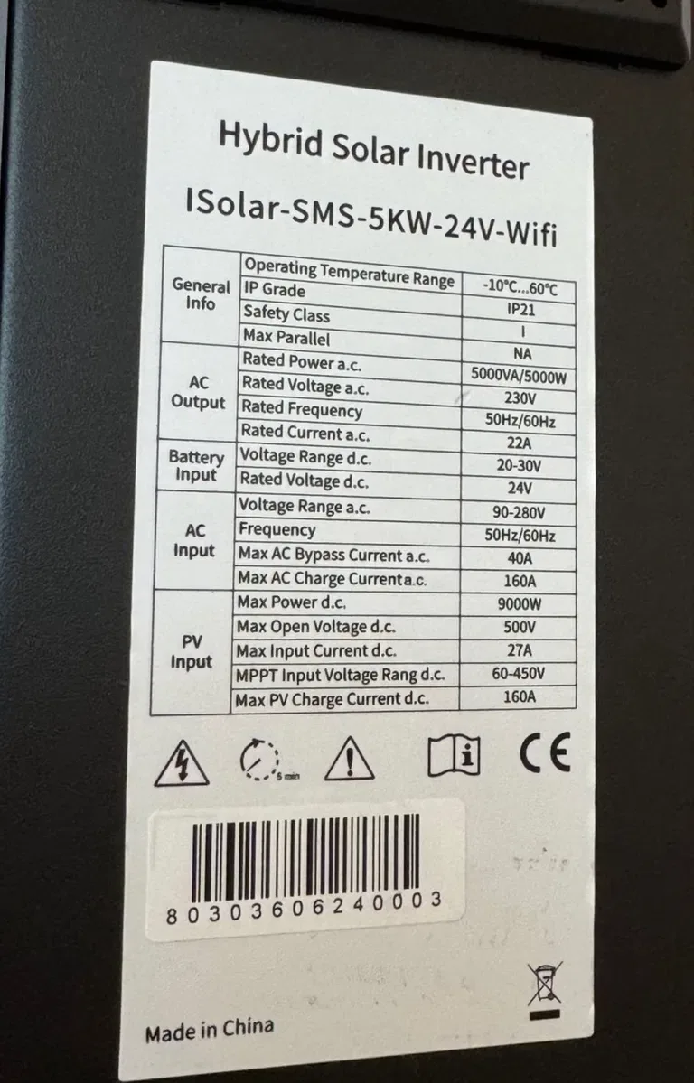 ISolar-SMS-5KW-24V з Wi-Fi (5 кВт / 24 В) — фото 5