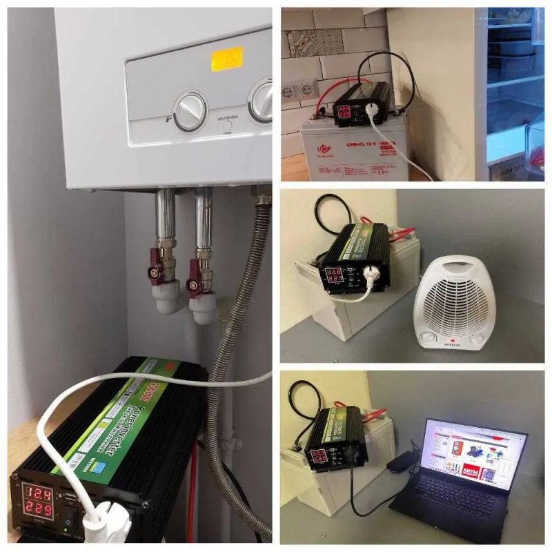 Ивертор 5 квт. Преобразователь 12 в.‼️ Ивертор 5000w. Ивертор 5000. Преобразователь тока. Инвертор 5 квт‼️ Преобразователь 12 220 чистая синусоида. — фото 2