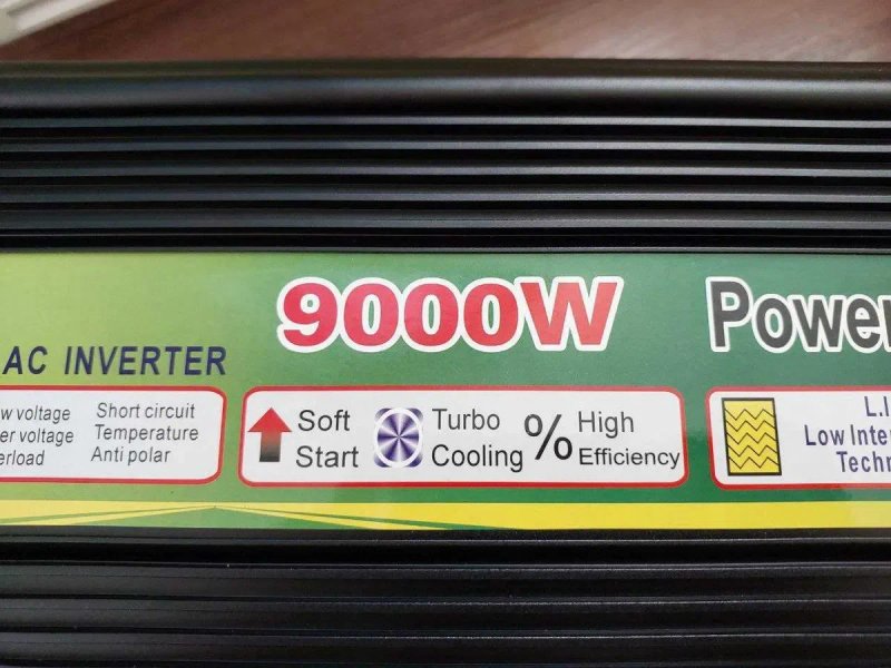Ивертор 9 квт. Преобразователь 12 в.‼️ Ивертор 9000w. Ивертор 9000. Преобразователь тока. Инвертор 9 квт‼️ Преобразователь 12 220 чистая синусоида. — фото 4