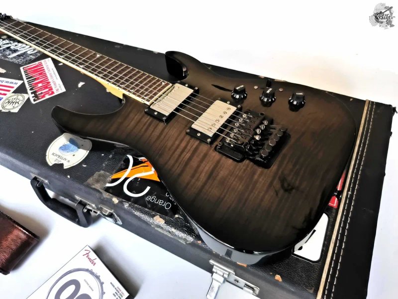 Jackson Japan Dinky DKMG Series Archtop '2009 Trans Black w/case (Gibson '57 Classic) — фото 8