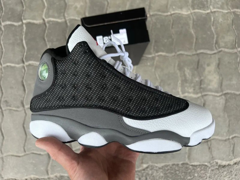 Jordan 13 Retro Black Flint, Джордан 13 black grey white. — фото 7