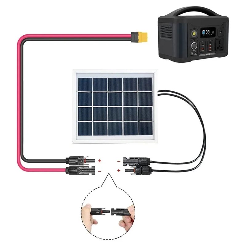 Кабель Оригінал EcoFlow XT60i 3.5м Solar Connector to XT60 Solar Cable — фото 2