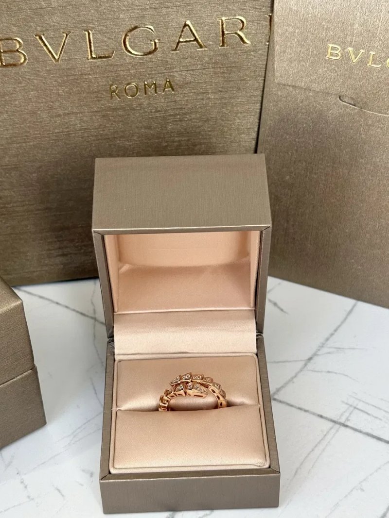 Каблучка Bvlgari золото позолота 18к serpenti повний комплект , кільце булгарі, кольцо булгари, 750 проба, 16,5-17 розмір, 6,5-7 размер — фото 2