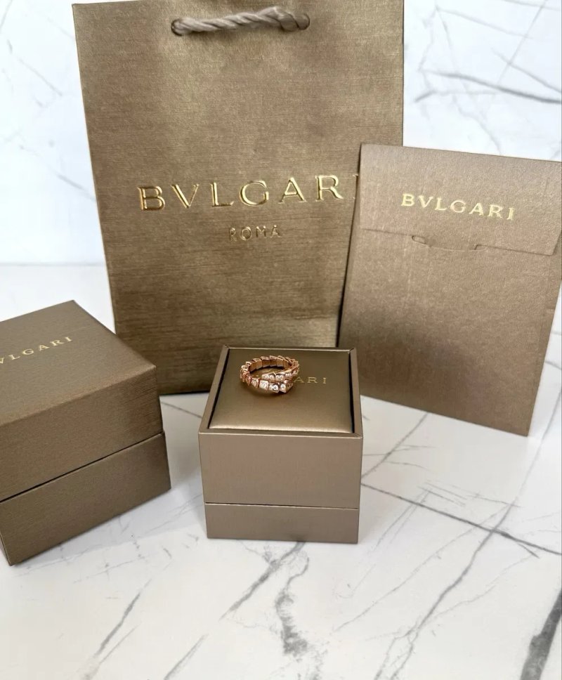 Каблучка Bvlgari золото позолота 18к serpenti повний комплект , кільце булгарі, кольцо булгари, 750 проба, 16,5-17 розмір, 6,5-7 размер — фото 3