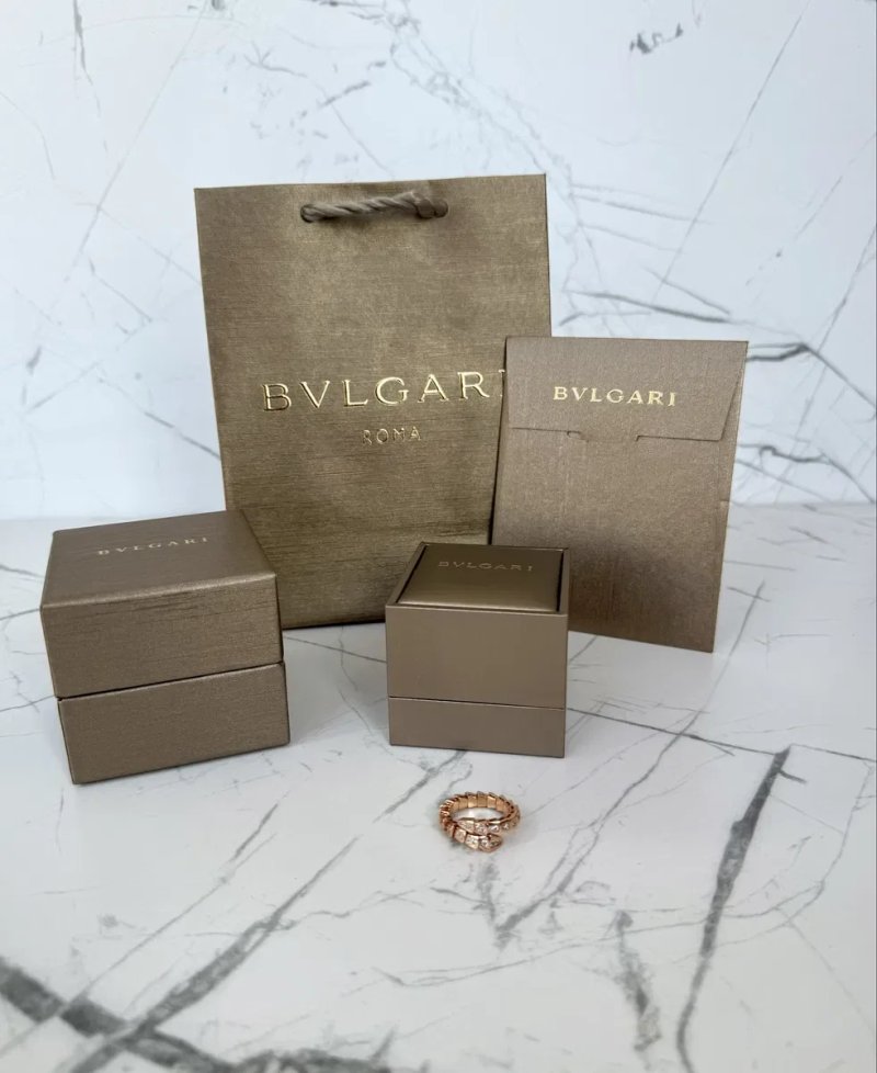 Каблучка Bvlgari золото позолота 18к serpenti повний комплект , кільце булгарі, кольцо булгари, 750 проба, 16,5-17 розмір, 6,5-7 размер — фото 4
