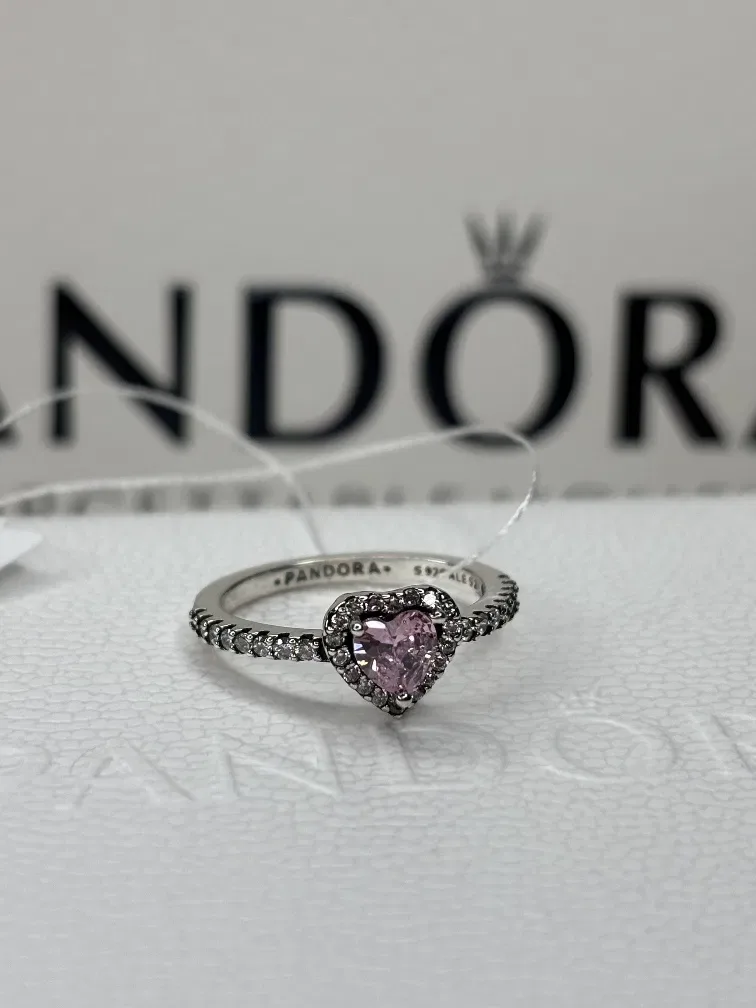 Каблучка Пандора Pandora кольцо сердце серце — фото 2
