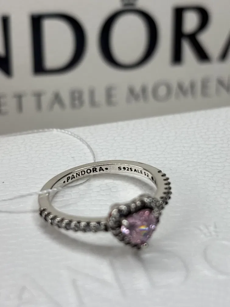 Каблучка Пандора Pandora кольцо сердце серце — фото 3