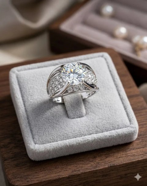 Каблучка центральний натуральний діамант  > 2,0 ct
