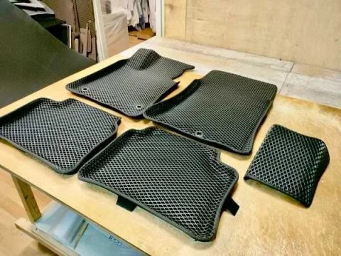 Качественные 3D коврики ЭВА с бортиками, Єва килимки в салон, ева коврики в машину, авто, багажник