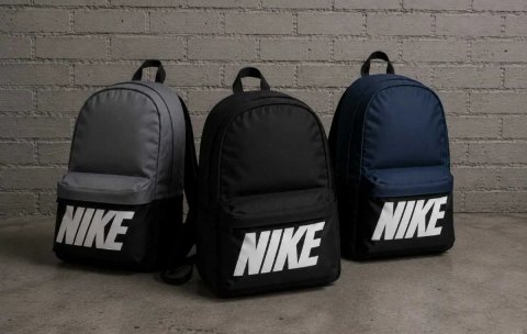 Качественный мужской городской рюкзак. Рюкзак для учёбы Nike. Цвет: черный, синий, серый.
