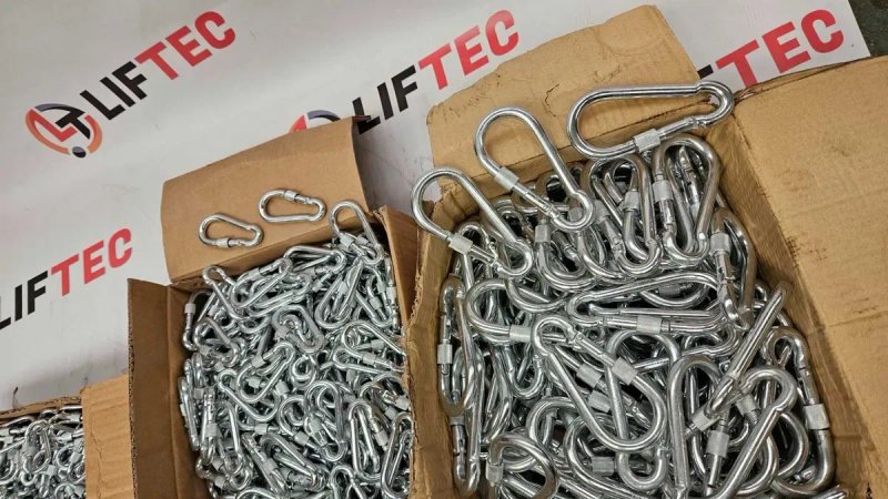 Карабин универсальный пожарный альпинистский с закруткой фиксатором — фото 5