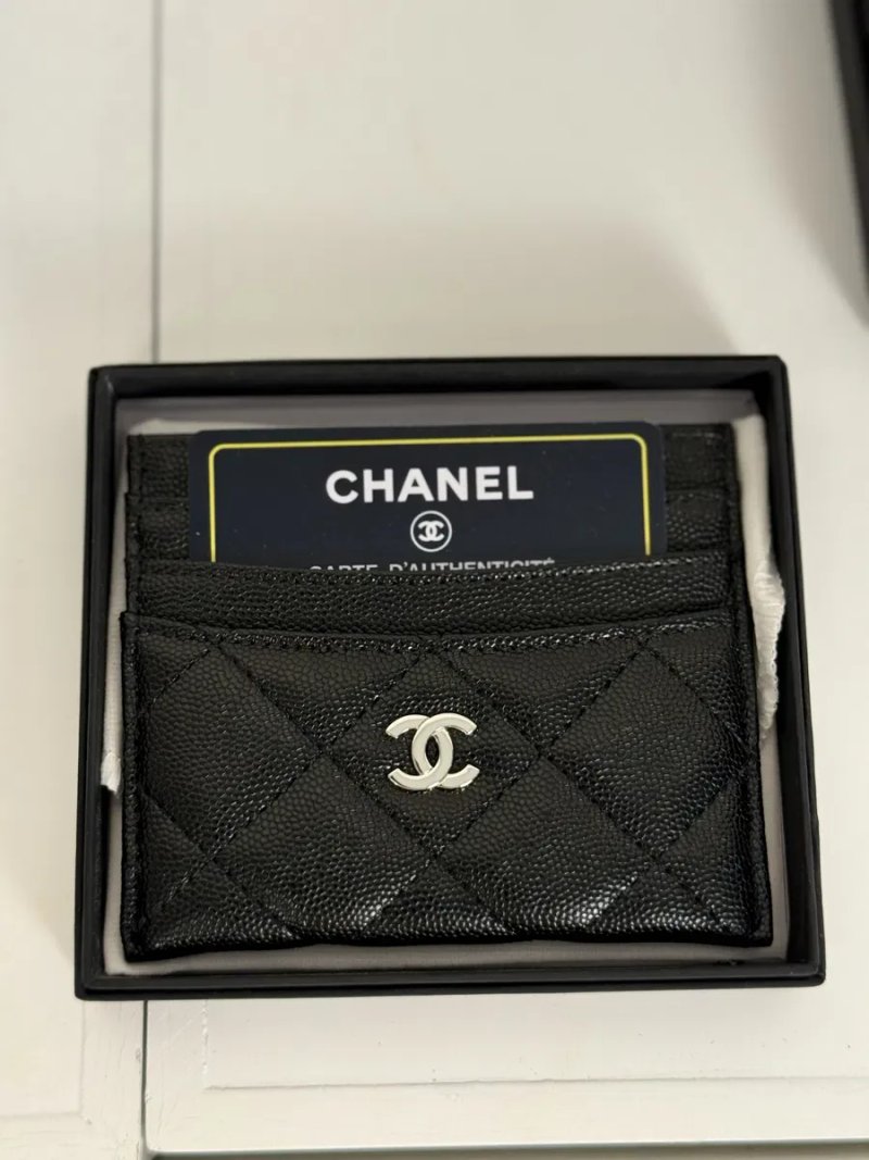 Кардхолдер Chanel із натуральної шкіри | Компактний гаманець для карт — фото 2
