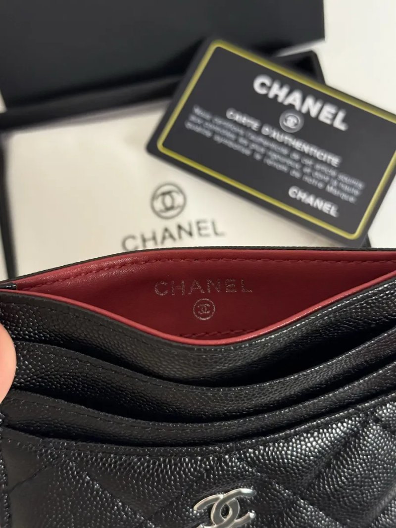 Кардхолдер Chanel із натуральної шкіри | Компактний гаманець для карт — фото 3