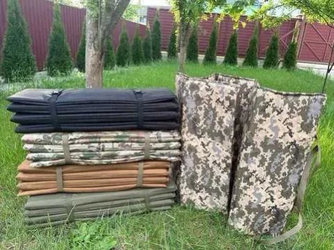 Каремат тактичний мультикам військовий гармошка 190/72/2 см коврик стрілецький