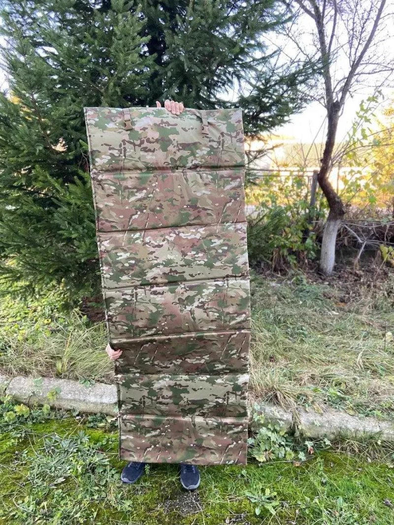 Каремат тактичний мультикам військовий гармошка 190/72/2 см коврик стрілецький — фото 7