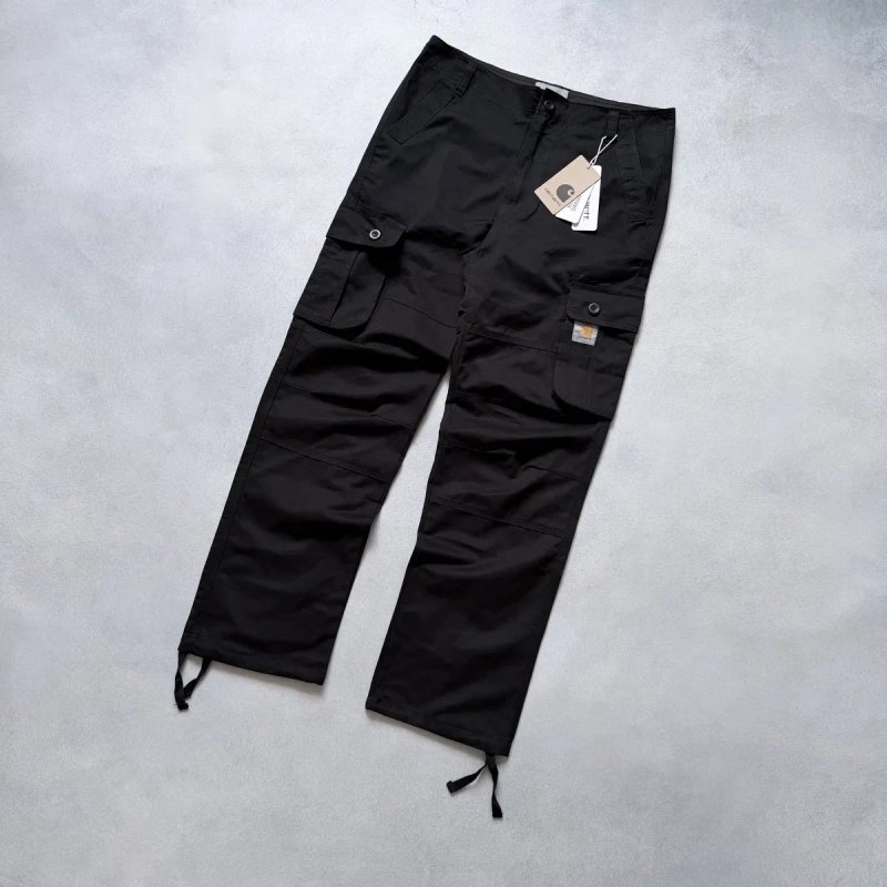 Карго Штани Carhartt Cargo Чорні Кархарт Штаны на утяжках — фото 2
